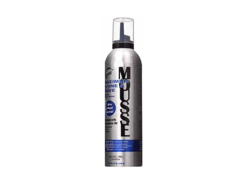 Vigorol Maximum Shine Wave Mousse, 12 oz/354 mL