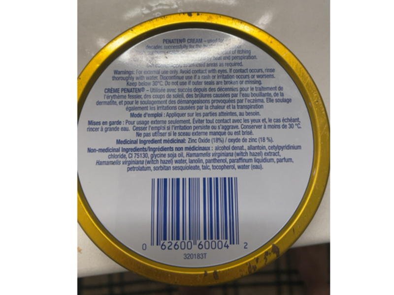 Penaten Medicated Cream, 166 g