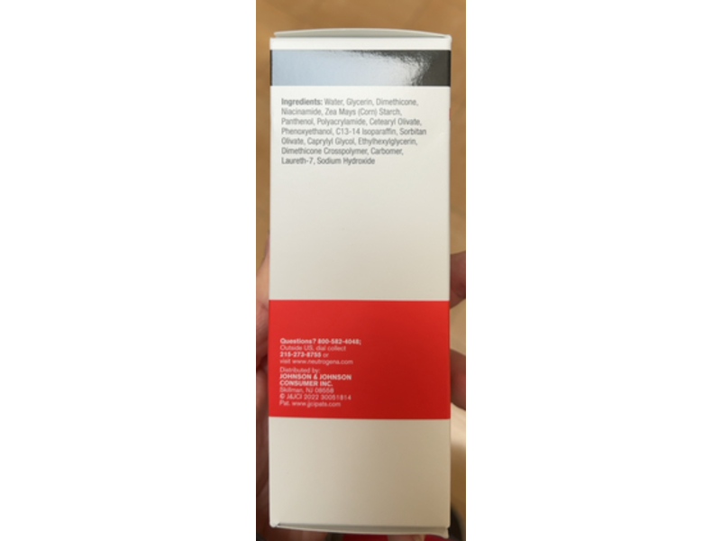 Neutrogena Ultra Gentle Face Gel Hydrator, Pro-Vitamin B5 + Niacinamide, 5.0 oz/141 g