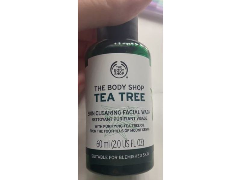 The Body Shop Skin Clearing Body Wash, Tea Tree, 2.0 fl oz/60 mL