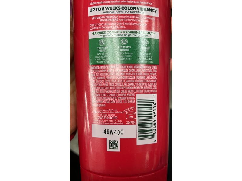 Garnier Fructis Color Shield Color-Protecting Conditioner, 12 fl oz/354 mL