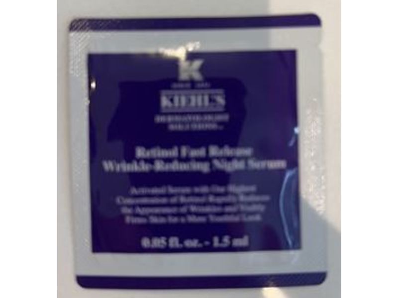 Kiehl’s Since 1851 Retinol Wrinkle - Reducing Night Serum, 0.05 fl oz/1.5 mL
