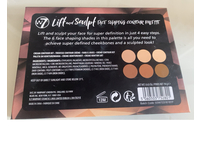 W7 Lift & Sculpt Face Shapping Contour Palette Kit - Image 4
