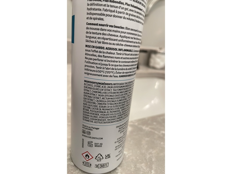 Curlsmith Invincible Volume Mousse, 6.8 oz/200 mL