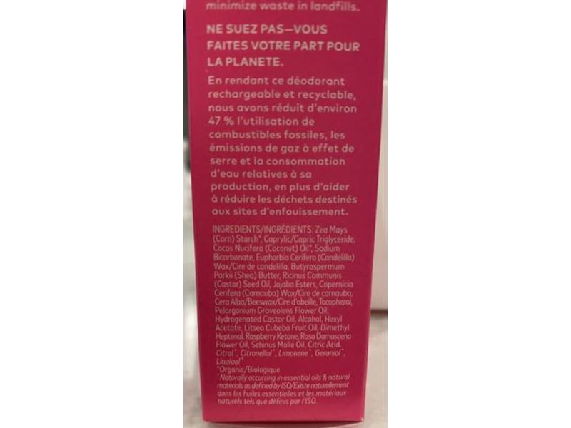 BeautyCounter The Clean Deo Deodorant, Clean Rose, 2.11 oz/60 g