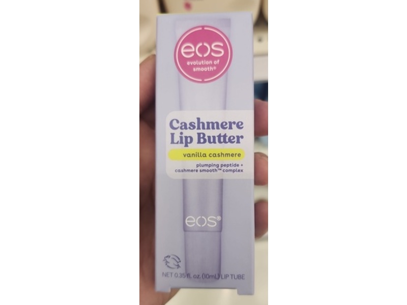 eos Cashmere Lip Butter, Vanilla Cashmere, 0.35 fl oz/10 mL