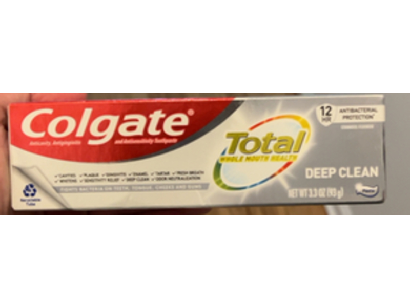 Colgate Total Toothpaste, Deep Clean, 3.3 oz/93 g, Pack Of 3