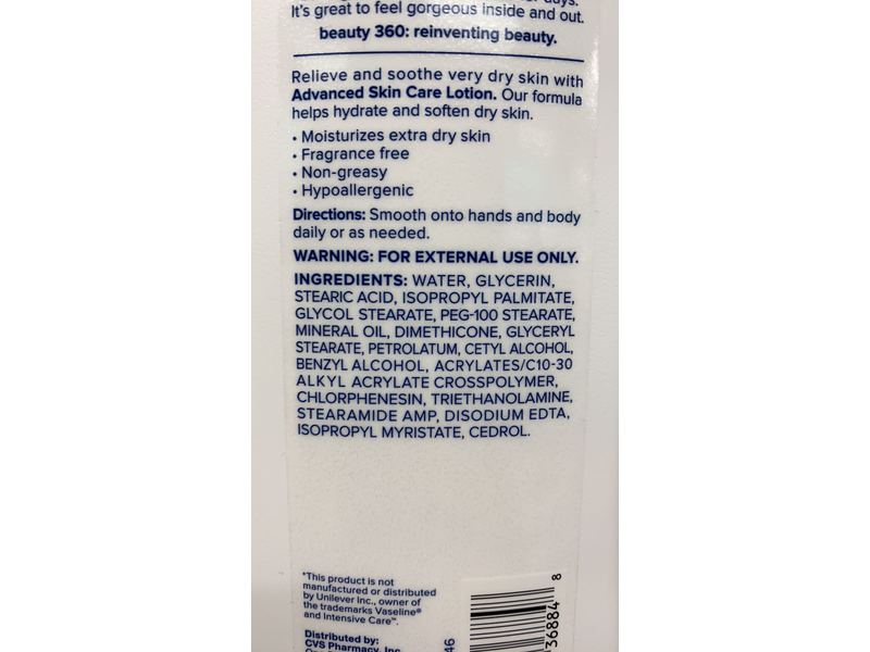 Beauty 360 Advanced Skin Care Lotion, Fragrance Free, 20.3 fl oz/600 mL