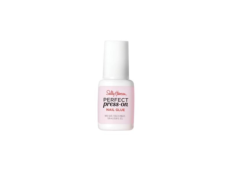Sally Hansen Perfect Brush-On Nail Glue, Vitamin E & B5, 0.25 fl oz/7.4 mL