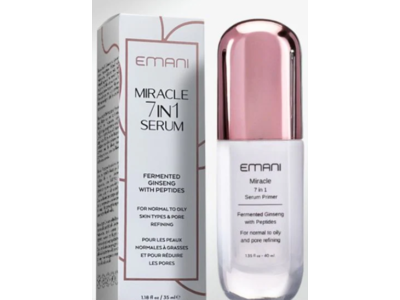 Emani 7 In 1 Miracle Serum, Fermented Ginseng, 1.18 fl oz/35 mL