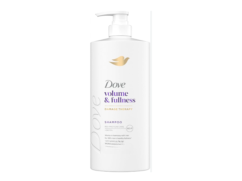 Dove Damage Therapy Volume & Fullness Shampoo, Biotin, 12 fl oz/355 mL