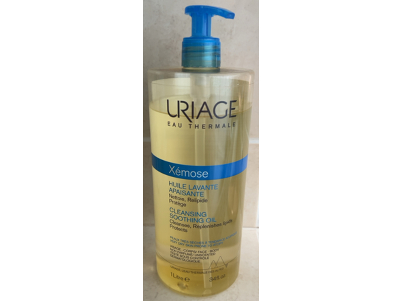 Uriage Eau Thermale Xemose Cleansing Soothing Oil, 34 fl oz/1L