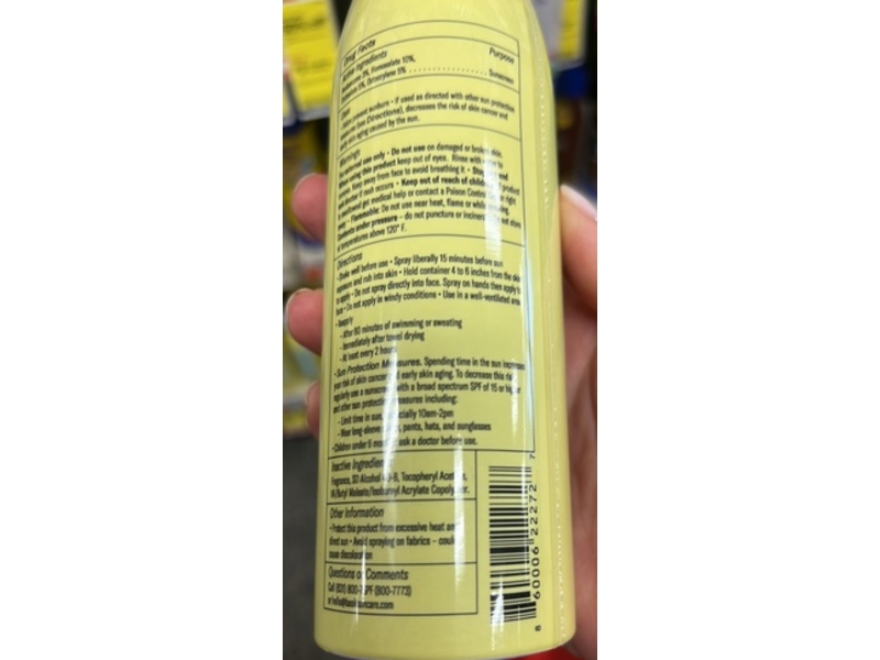 Bask Non-Aerosol Invisible Sunscreen Continuous Spray, SPF 50, 5.5 oz/156 g