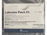 Lidocaine Patch 5%, 30 Count, Amneal (Rx) - thumbnail 1