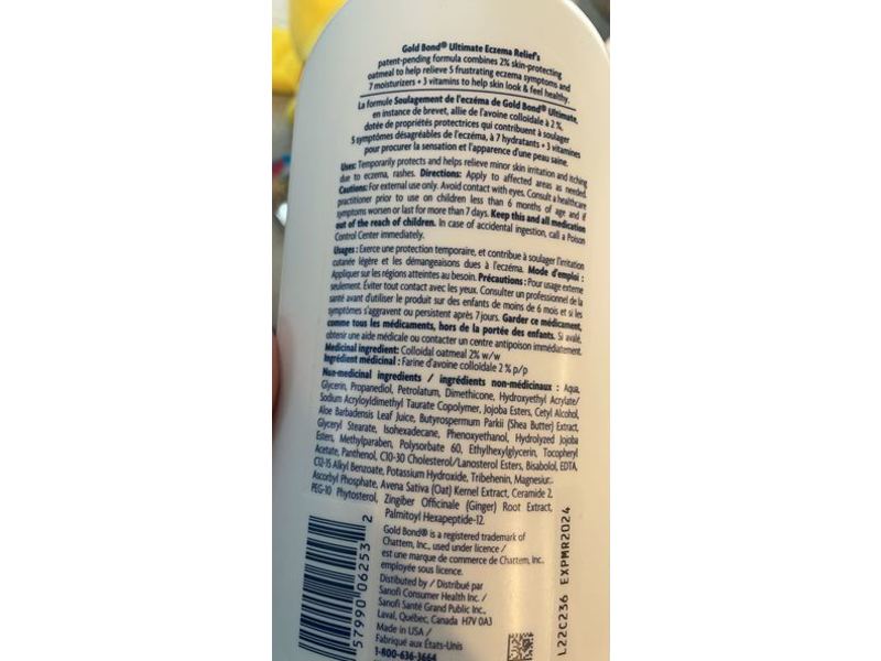 Gold Bond Ultimate Eczema Relief Skin Protectant Lotion, 396 mL