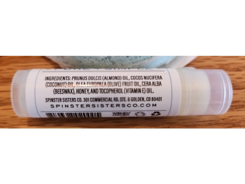 Spinster Sisters Co Lip Balm, Pure, 0.15 oz/4.25 g