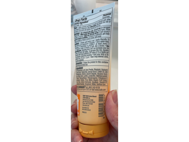 ISDIN Photo Fusion Mineral Body Sunscreen, SPF 40, 3.4 fl oz/100 mL