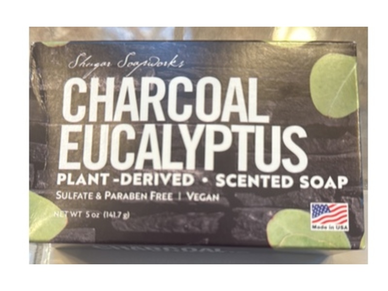 Sugar Soap Works Scented Soap, Charcoal Eucalyptus, 5 oz/141.7 g