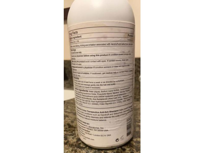 Design Essentials Anti-Itch Shampoo, Peppermint & Aloe, 32 fl oz/947 mL