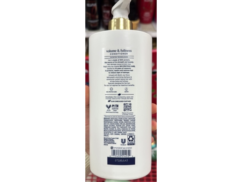 Dove Volume & Fullness Damage Therapy Conditioner, 28 fl oz/828 mL