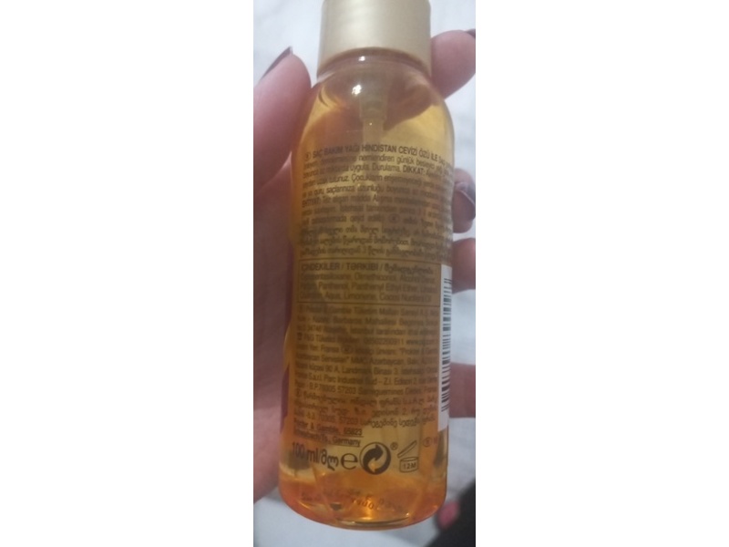 Pantene Pro-V Hair Care Oil, Coconut Extract, 100 mL