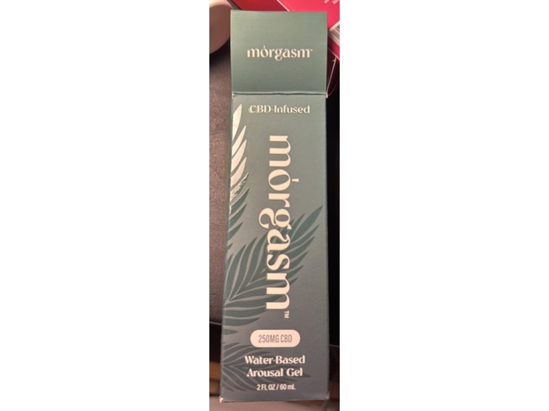 Morgasm CBD Infused Water-Based Arousal Gel, 2 fl oz/60 mL