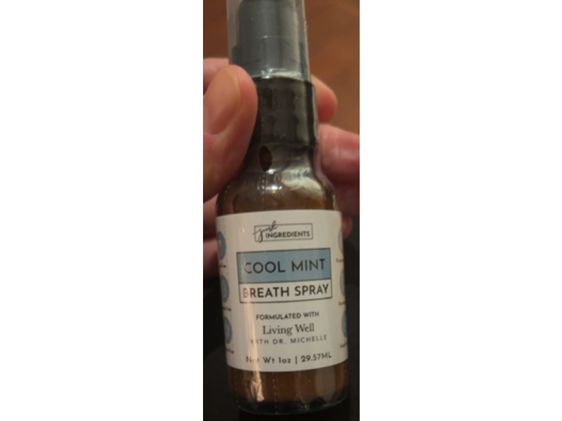 Just Ingredients Breath Spray, Cool Mint, 1 oz/29.57 mL