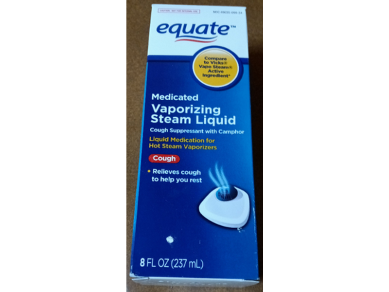 Equate Medicated Vaporizing Steam Liquid, 8 fl oz/237 mL