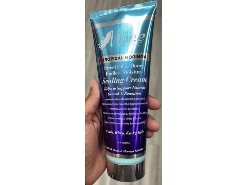 The Mane Choice Endless Moisture Sealing Cream, Tropical Moringa Sweet Oil & Honey, 8 fl oz/237 mL