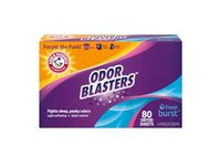 Arm & Hammer Odor Blasters Dryer Sheets, Fresh Burst, 80 Count - thumbnail 1