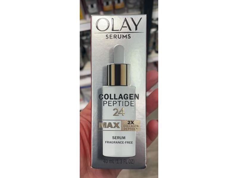 Olay Collagen Peptide 24 Max Serum, Fragrance Free, 1.3 fl oz/40 mL