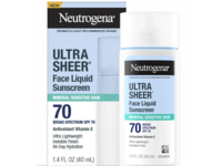 Neutrogena Ultra Sheer Face Liquid Sunscreen, SPF 70, 1.4 fl oz/40 mL - thumbnail 1