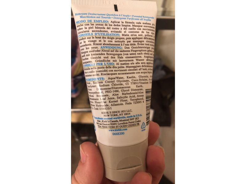 Kiehl's Rare Earth Deep Pore Daily Cleanser, 2.5 fl oz/75 mL