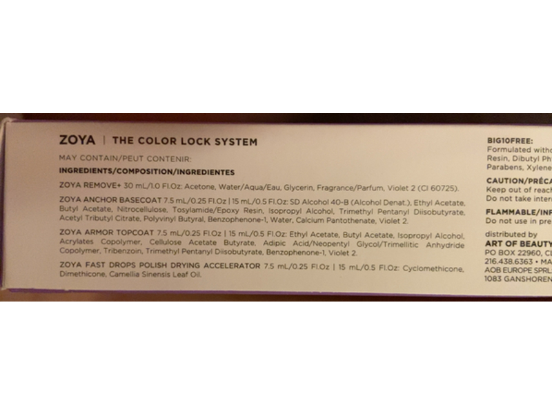 Zoya The Color Lock System Nail Polish Wear Booster Set