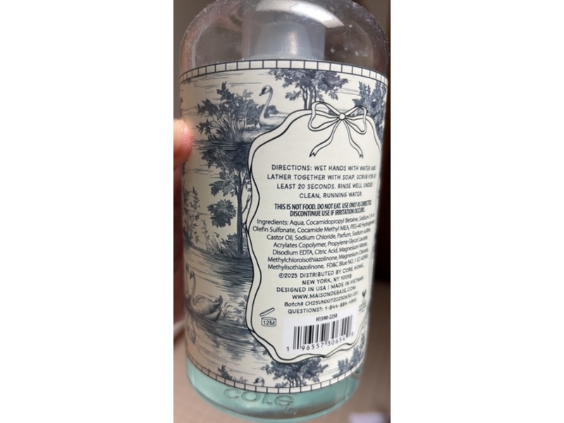 Maison De Base Eucalyptus Mint Foaming Hand Soap, 21.6 fl oz/640 mL
