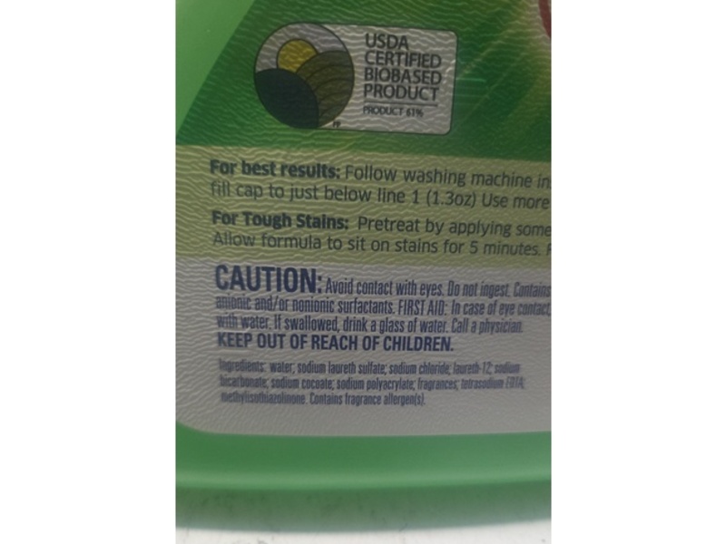 Purex Natural Elements Detergent, Linen & Lilies, Loads 115, 150 fl oz/4.43 L