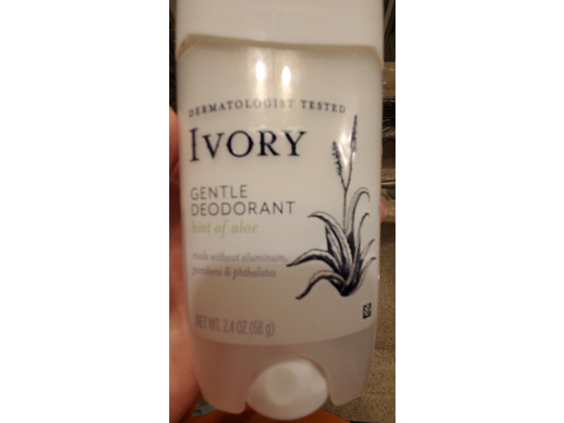 Ivory Gentle Deodorant, Hint Of Aloe, 2.4 oz/68 g