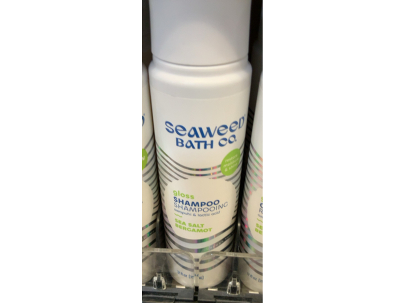 Seaweed Bath Co. Gloss Shampoo, Sea Salt Bergamot Scent, 12 fl oz/354 mL