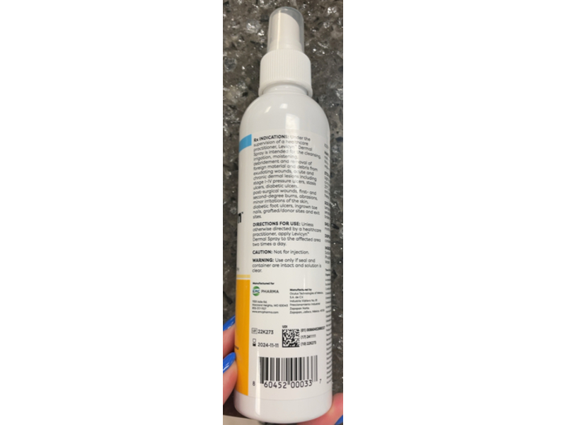 EMC Pharma Levicyn Dermal Spray, 8 oz/237 mL