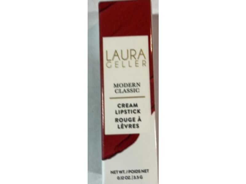 Laura Geller Modern Classic Cream Lipstick, Red Radiance, 0.12 oz/3.5 g