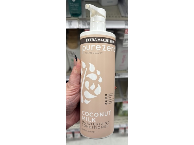 Pure Zero Clean Beauty Moisturizing Conditioner, Coconut Milk, 20 fl oz/591 mL