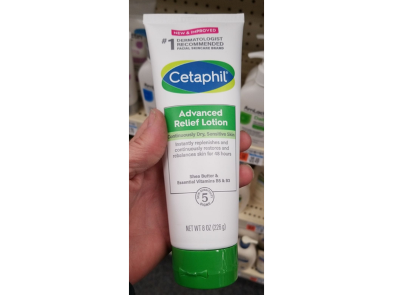 Cetaphil Advance Relief Lotion, Shea Butter & Vitamins B5, 8 oz/226 g