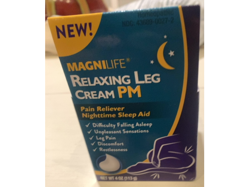 Magnilife Relaxing Leg Cream PM, 4 oz/113 g