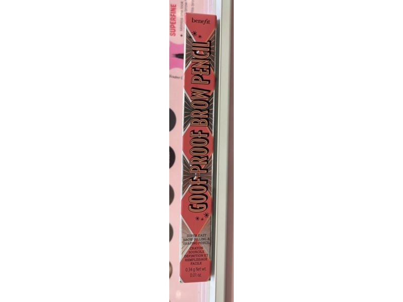 Benefit Goof Proof Brow-Filling & Shaping Brow Pencil, 2.75 Warm Auburn, 0.01 oz/34 g
