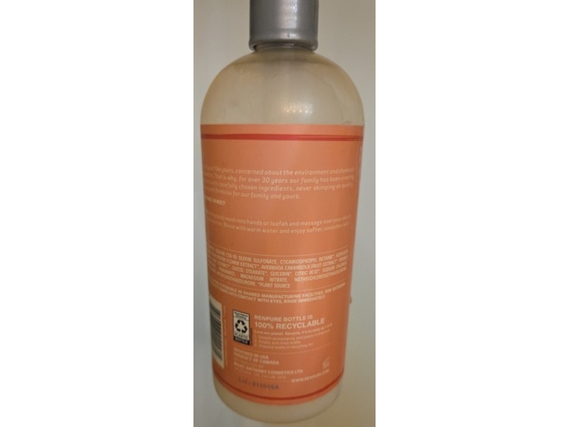 Renpure Hydrating Body Wash, Peach Blossom, 24 fl oz/710 mL