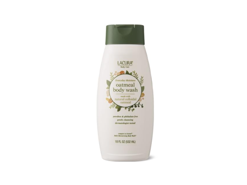 Lacura Everyday Moisture Body Wash, Oatmeal, 18 fl oz/532 mL.