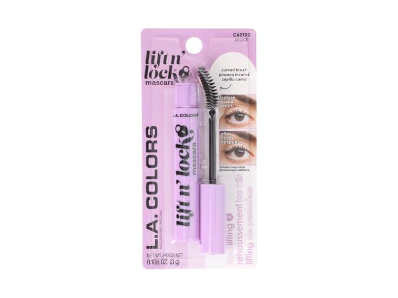 La Colors Lift N Lock Mascara, C62102 Black, 0.106 oz/3 g