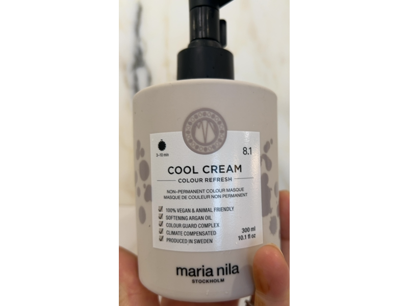 Maria Nila Colour Refresh Non-Permanent Colour Masque, Cool Cream, 10.1 fl oz/300 mL