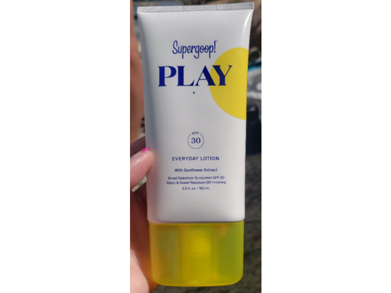 Supergoop Play Everyday Lotion, Sunflower Extract, SPF 30, 5.5 fl oz/162 mL