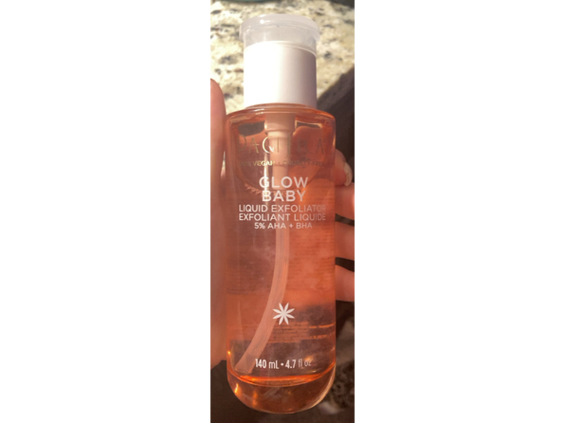 Pacifica Beauty Glow Baby Liquid Exfoliator, AHA+BHA, 4.7 fl oz/140 mL